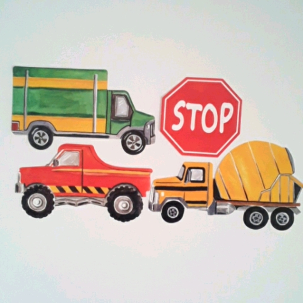 Truck, Vehicle Wallies (prepaste cutout)